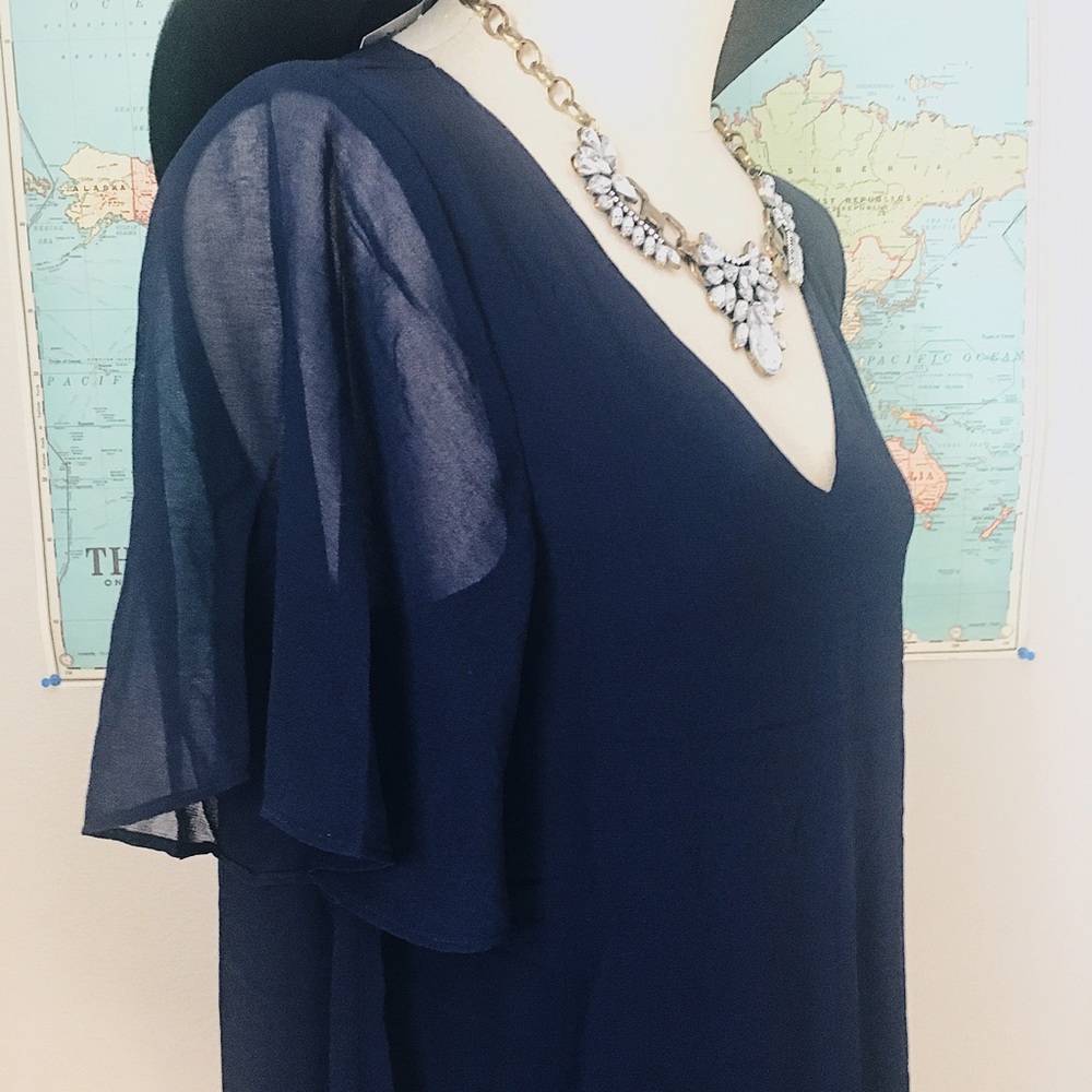 SALE WILA Chic Navy Shift Dress - Picture 7 of 7